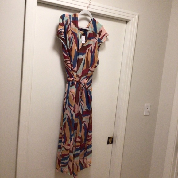 Womens Lane Bryant Cap-sleeve Chiffon Midi Dress - Picture 1 of 8